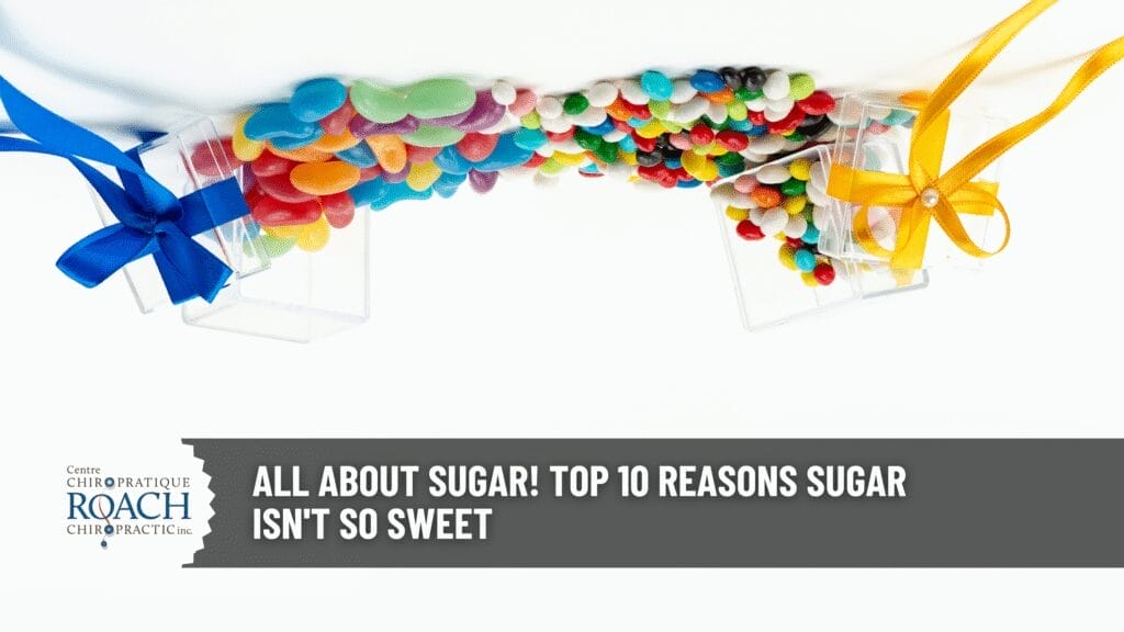 All About Sugar! Top 10 Reasons Sugar Isn't So Sweet 6 candy emptied out of clear boxes with yellow and blue ribbons on either side.