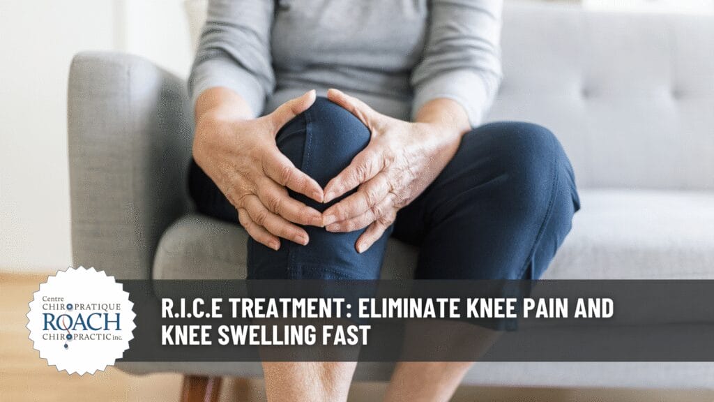 a person holding their knee, preparing to perform the r.i.c.e treatment for pain relief and inflammation reduction.