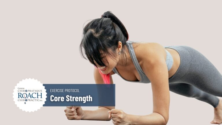 a woman doing plank exercise, showing core strength