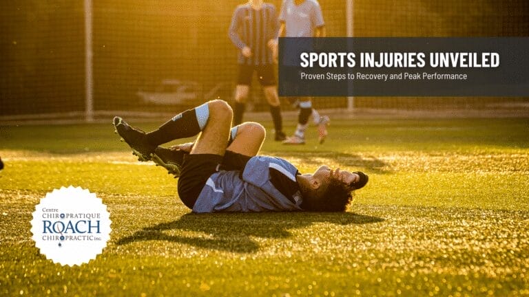 a man lying on the ground with his head on his back suffering from a sports injury