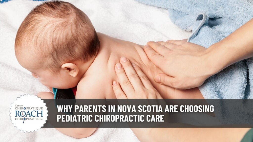 a baby receiving chiropractic care