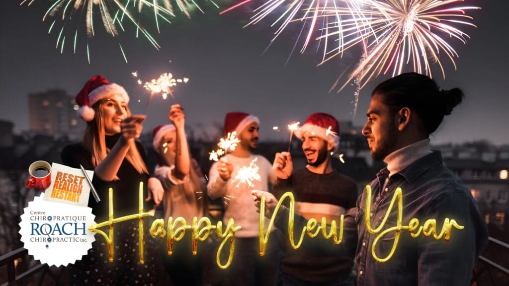a group of people toasting sparklers to health resolutions in the new year for 2026.